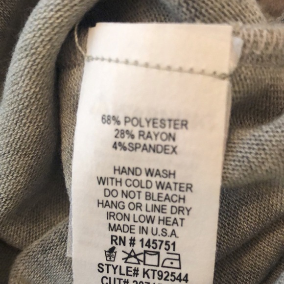 Fantastic Fawn Dolman Gray Leopard Print Soft Top Medium - Picture 5 of 10